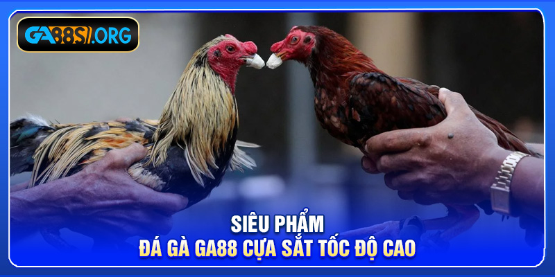 Siêu phẩm đá gà GA88 cựa sắt tốc độ cao